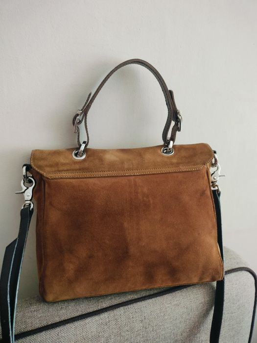 Skórzana torebka do ręki i na ramię Unisa hand made