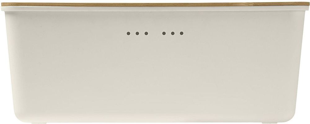 Chlebak z deską bambusową CRISPO kremowy