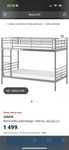 Sprzedam łóżko piętrowe Ikea Svarta, 15 szt