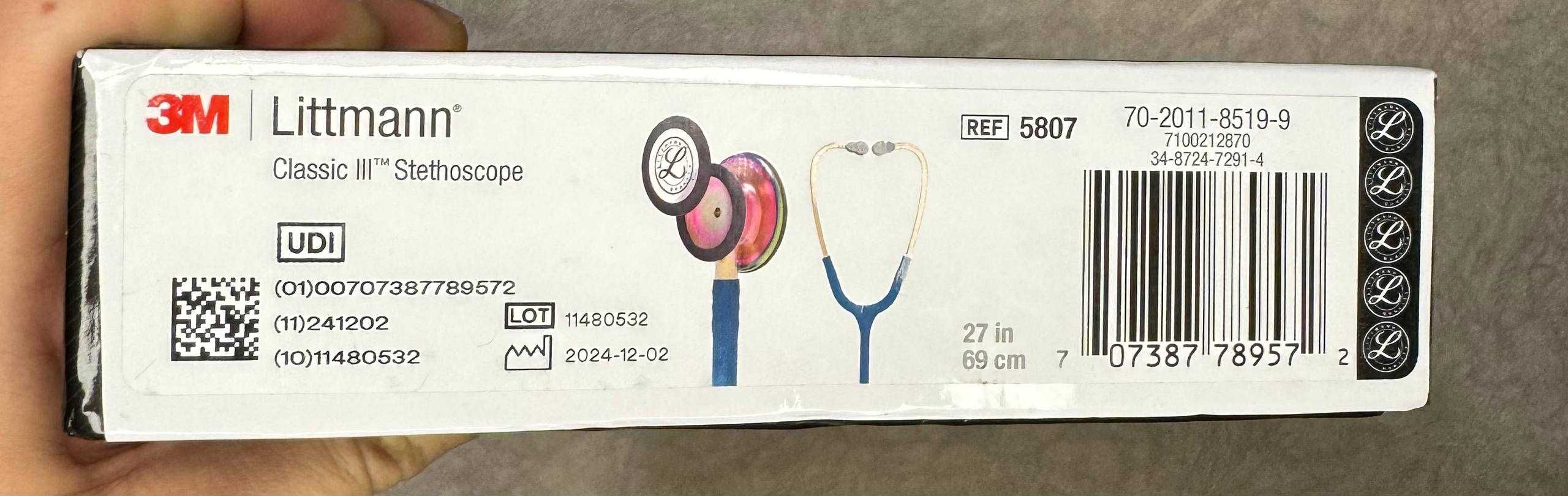 Стетоскоп 3M™ Littmann Classic III 3 | 5807 | НОВИЙ