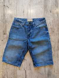 Jeansowe spodenki męskie bershka roz S pas 36cm x 2