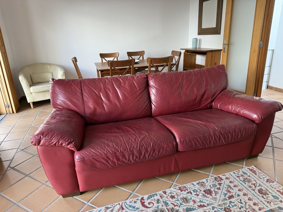 Sofa cama vermelho