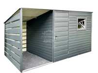Schowek Domek Ogrodowy 3x2,5m wiata 1,5m Okno Antracyt  ID797