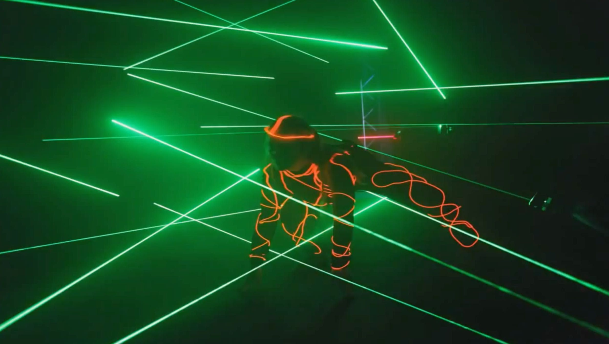 Lasermaze labirinto de infravermelhos estilo missão imposível