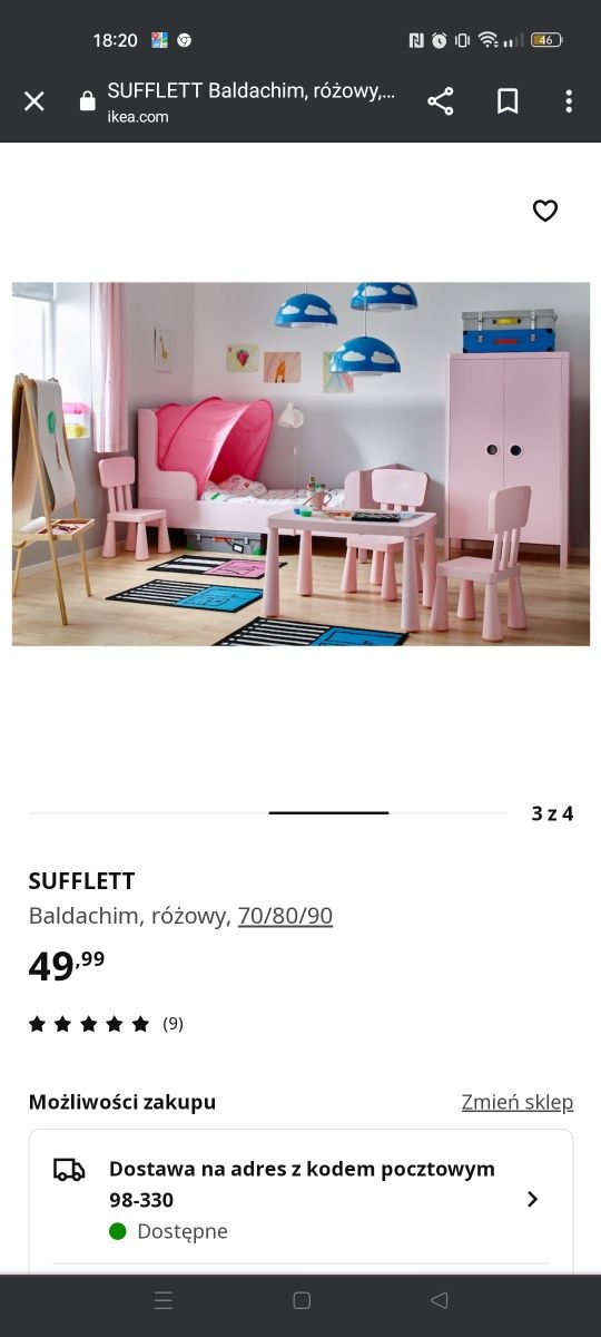 Łóżko Ikea dla dzieci