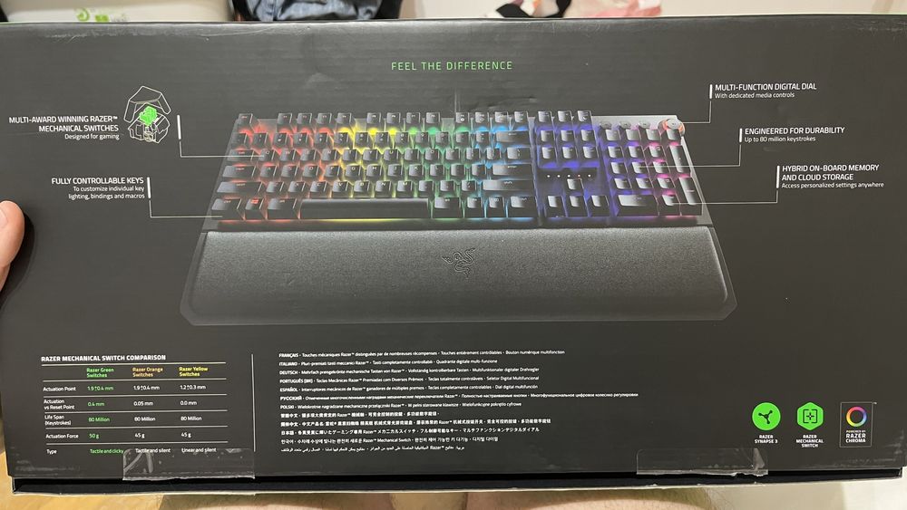 Razer Blackwidow Elite PT + Steelseries Rival 110 *MUITO BOM ESTADO*