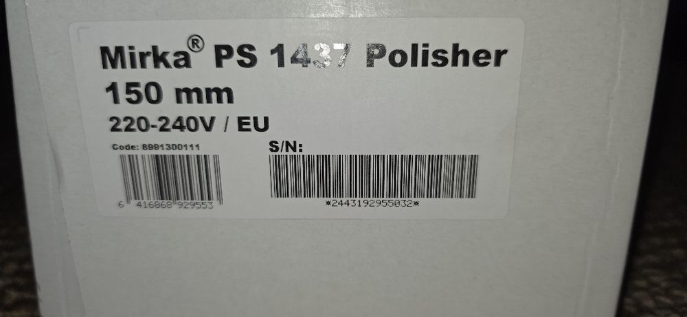 Polerka elektryczna Maszyna Polerska Rotacyjna MIRKA PS1437