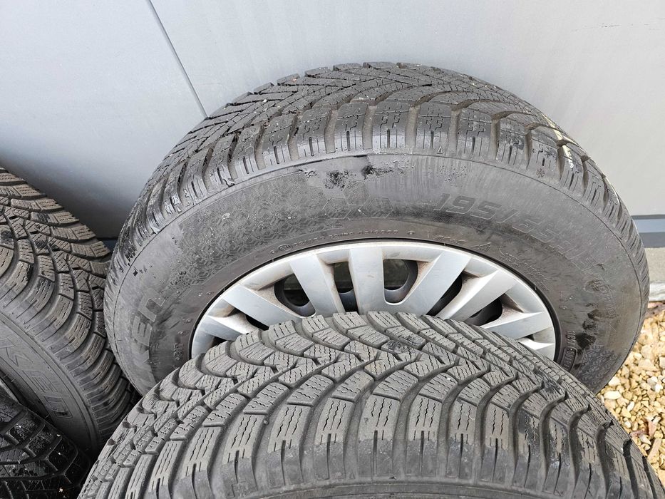 Kola zimowe 15 5x112 Vw golf 6 7 opony zimowe 195/65/15