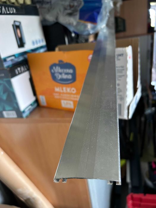 Profil aluminiowy GÓRNY paroprzepuszcz. uszczelka poliwęglan komorowy
