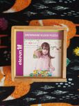 Drewniane puzzle klocki elefun