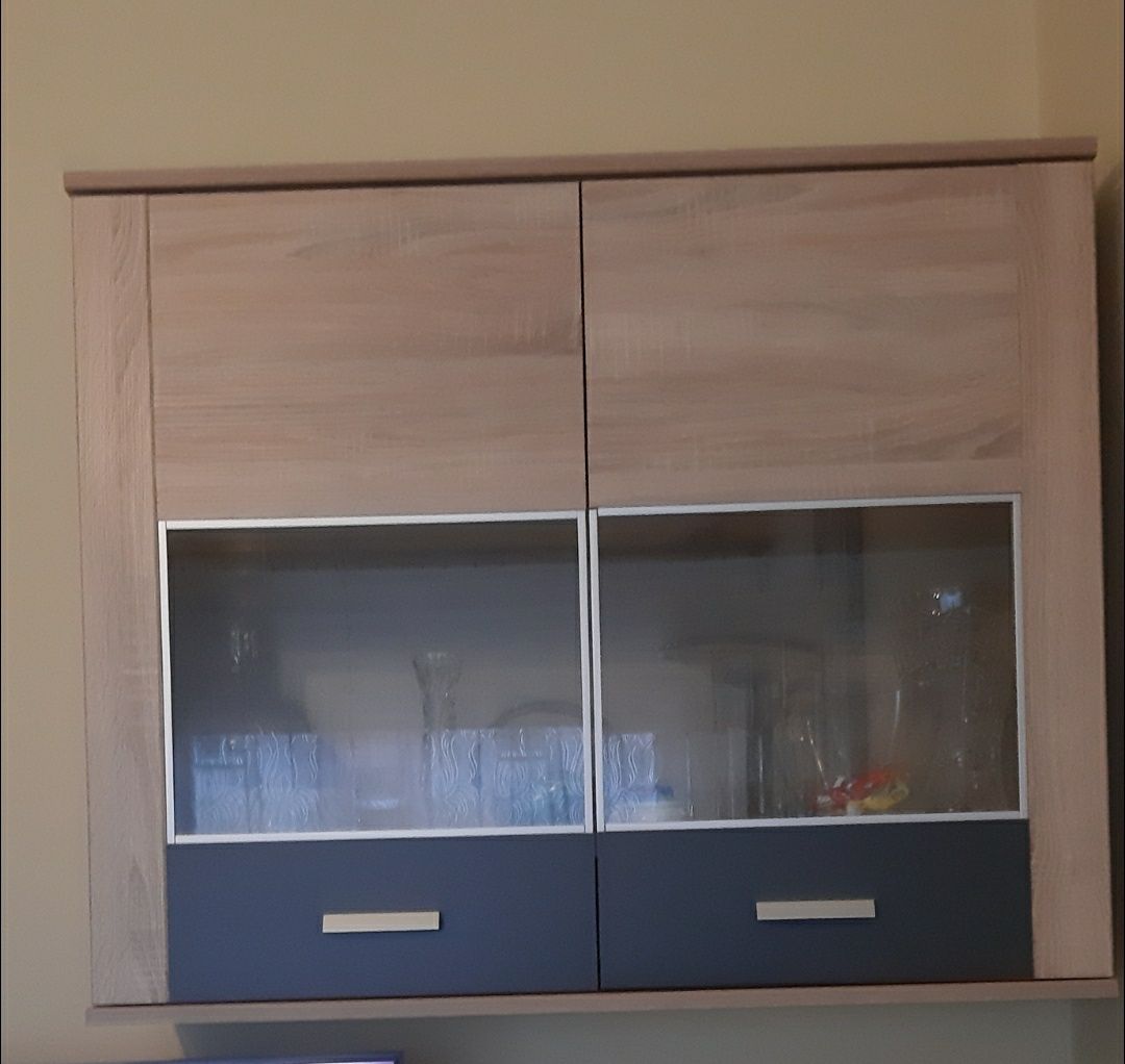 Meble salon komody RTV witryna zestaw mebli