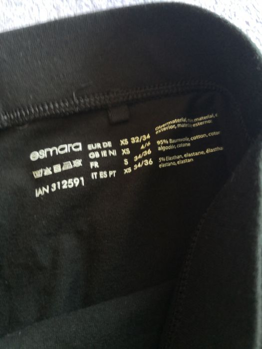 Leginsy 3/4 esmara rozm. XS