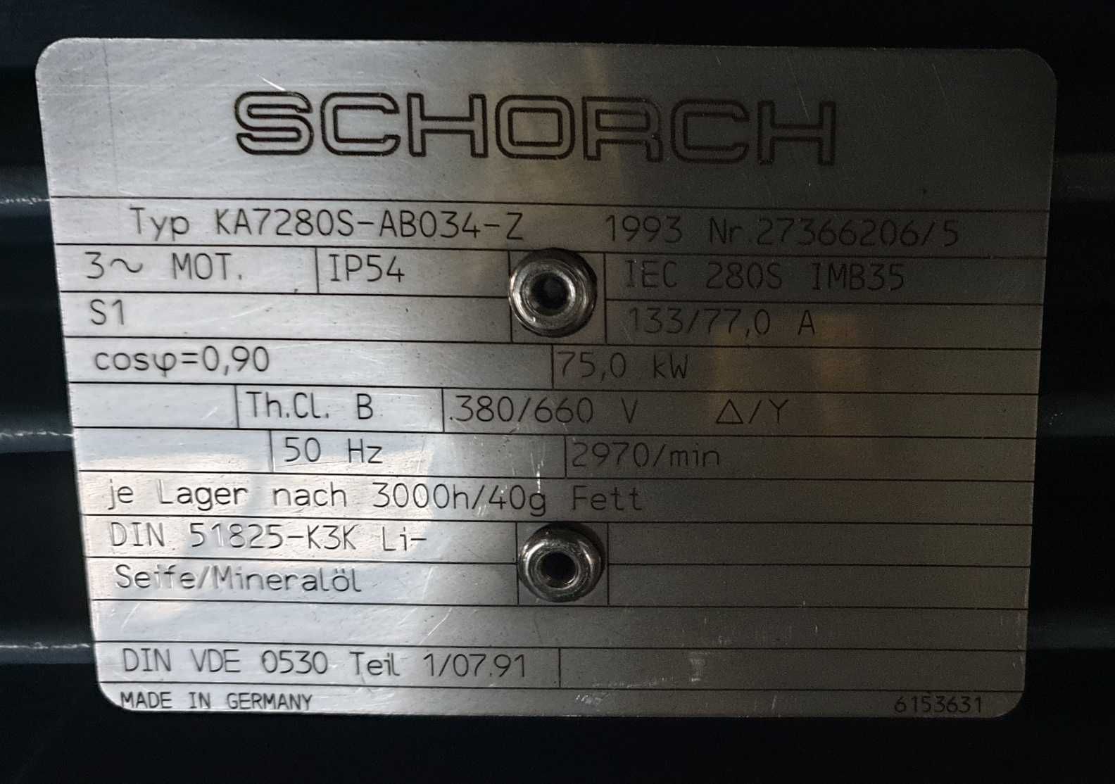 Silnik SCHORCH 75 kW .