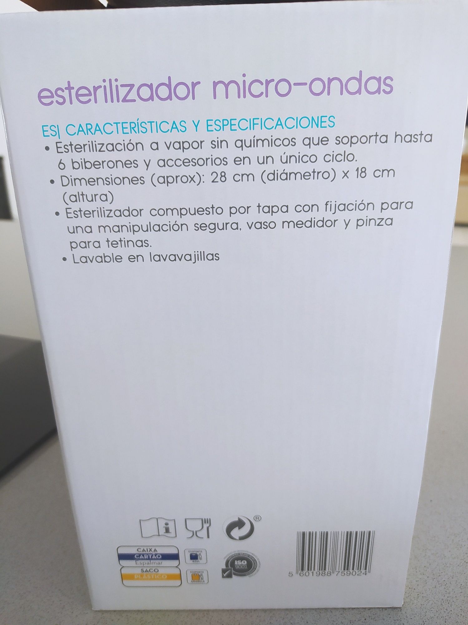 Esterilizador de microondas