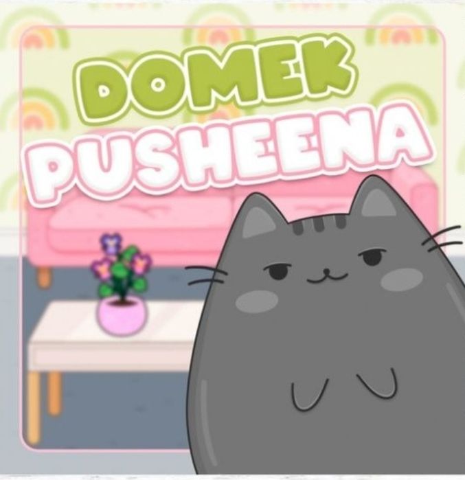Domek Pusheena książeczka z elementami na rzepy