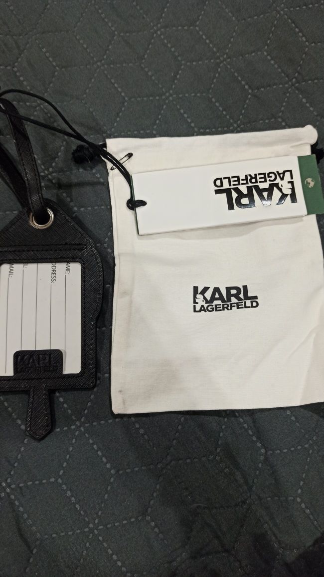 Брелок на сумку, шоппер, чемодан, рюкзак чехол Karl Lagerfeld оригинал