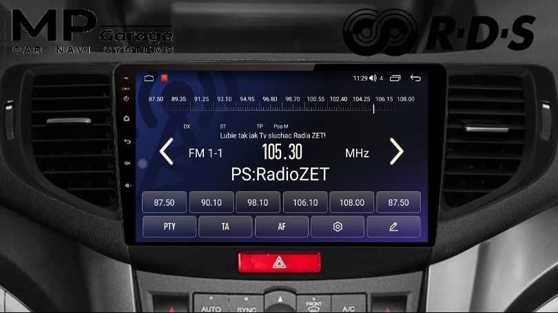 Radio Android 11 Honda Accord 8 LTE CarPlay/AA Qled 4G Montaż