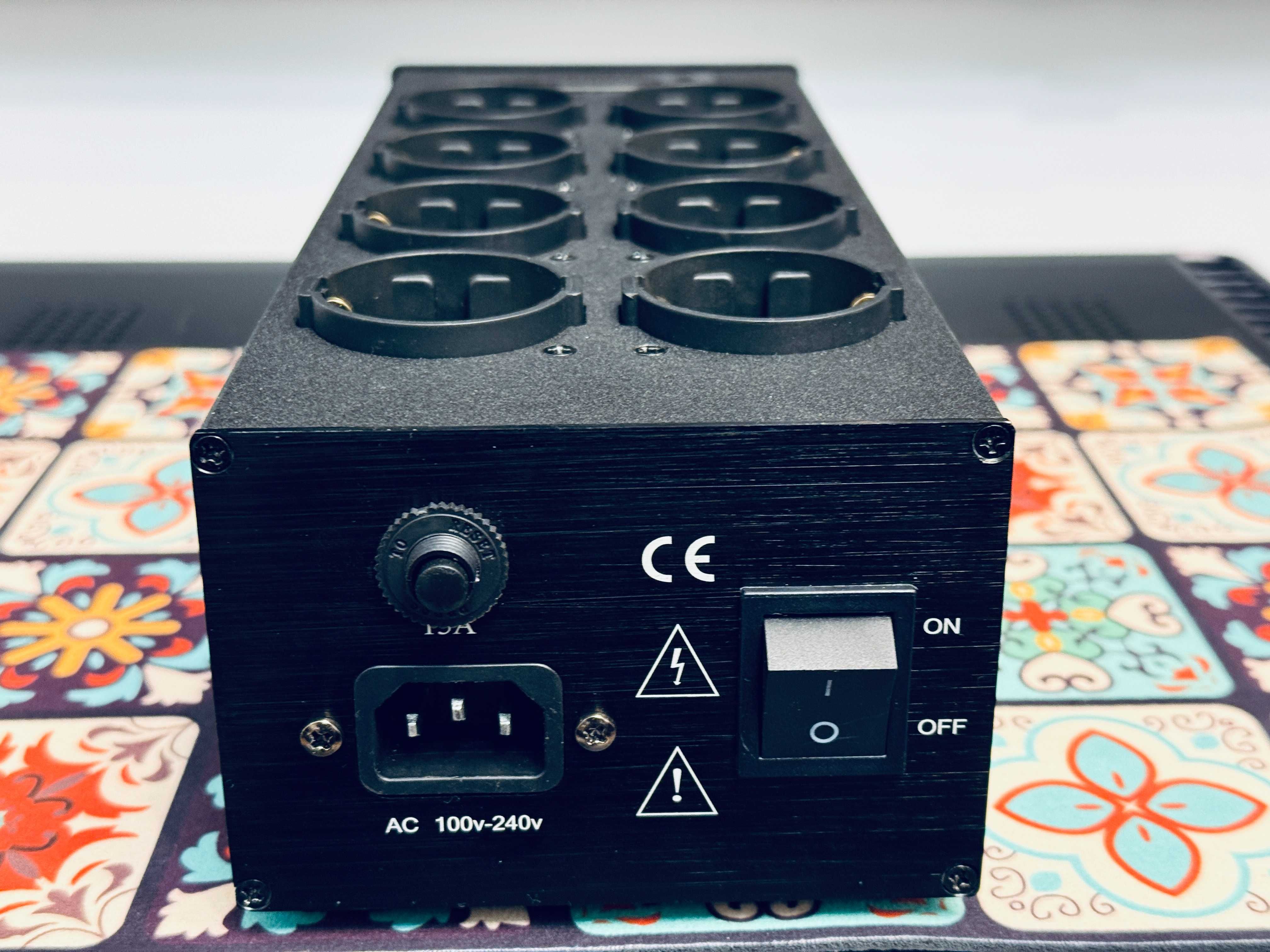 ‼️Летняя распродажа‼️ Hi-Fi Фильтр питания 8 розеток, LCD EMI