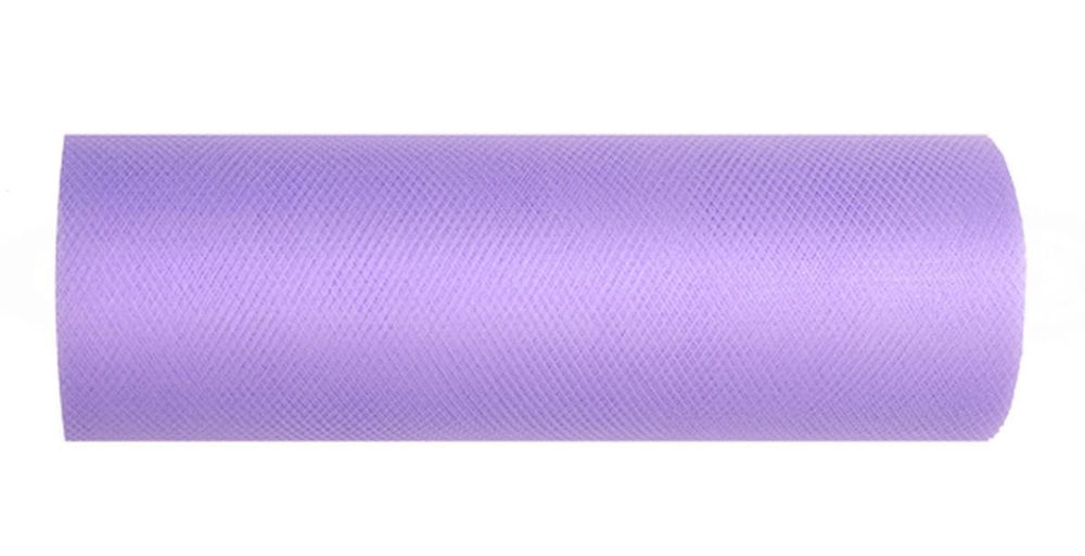 Tiul miękki gładki 15 cm ( 9 mb ) Fioletowy. PartyDeco