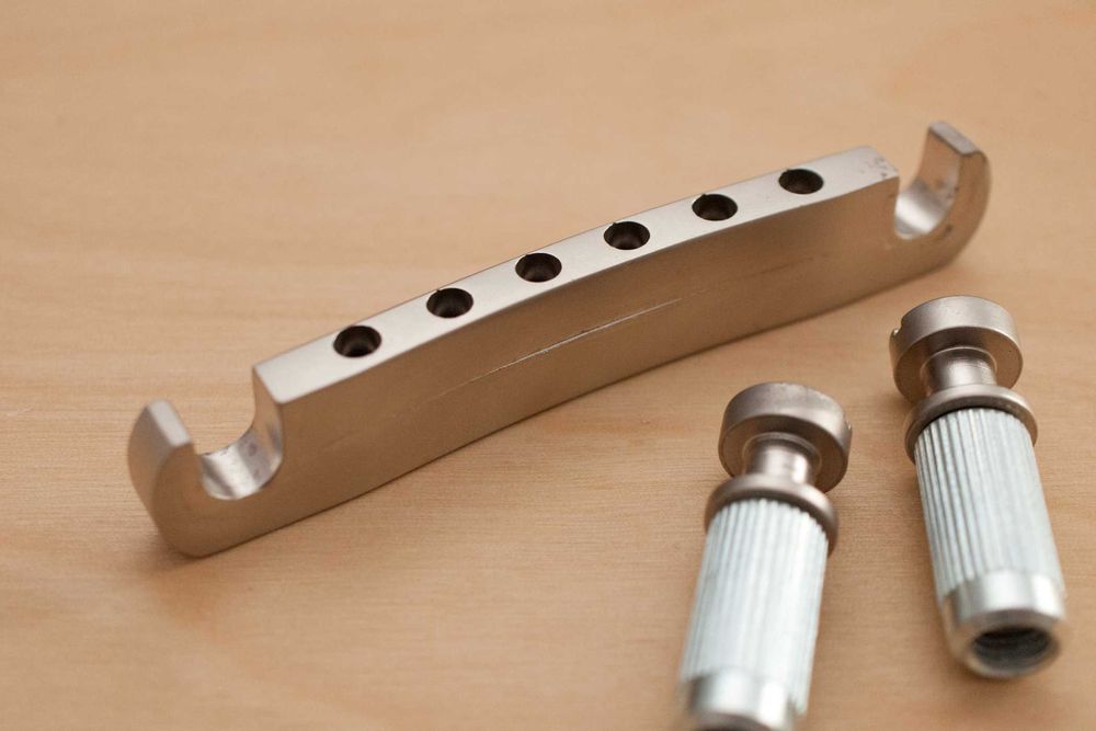 D'Angelico Satin Nickel Hardware Set (Grover 3+3 Tuners + TOM Bridge)