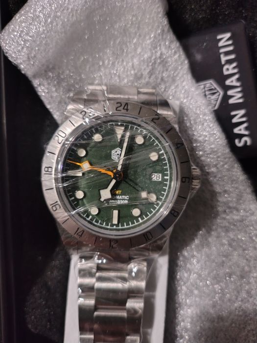 zegarek San Martin SN0054 GMT szafir