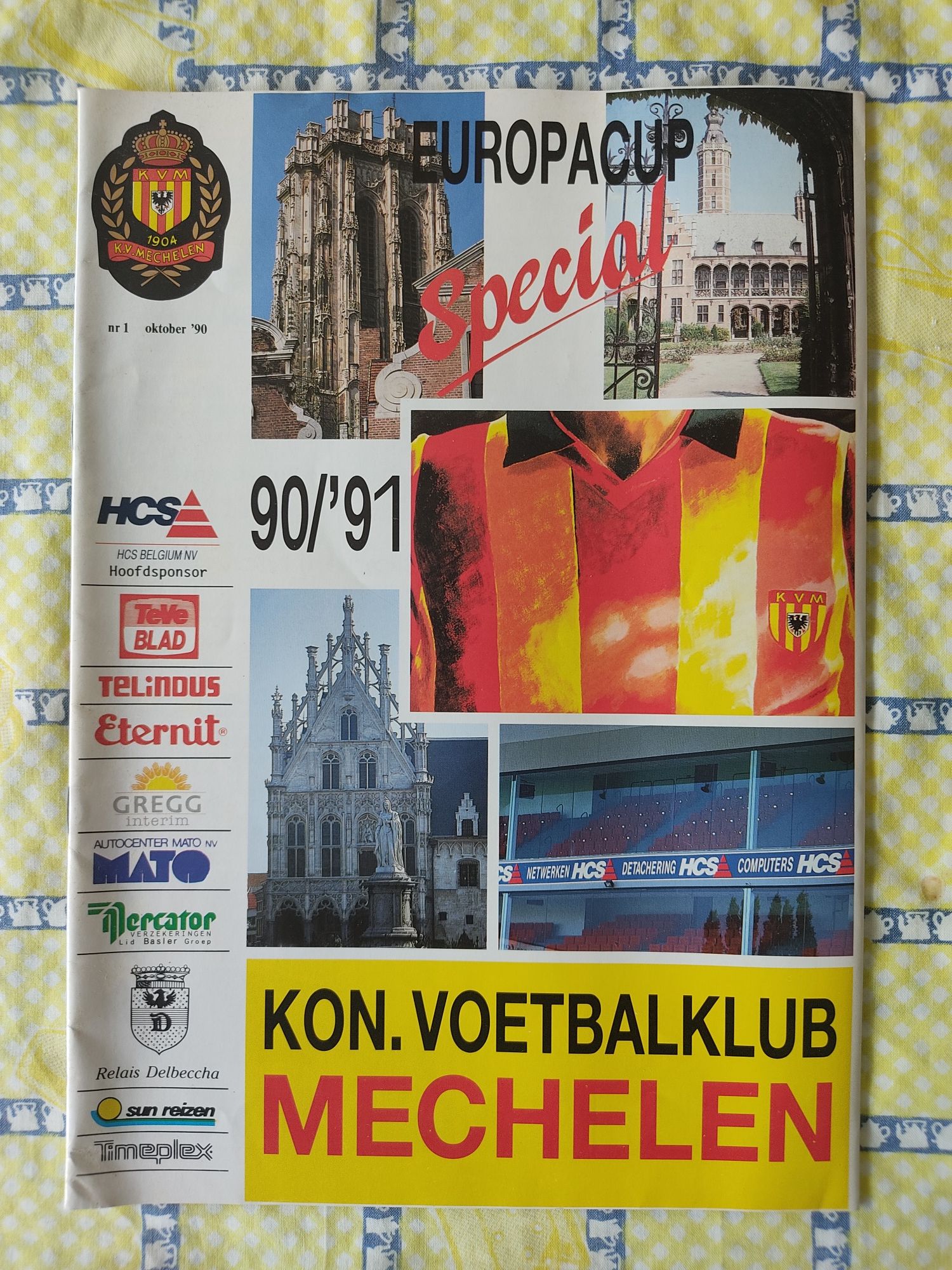 Programa Malines Sporting 1990/91 UEFA