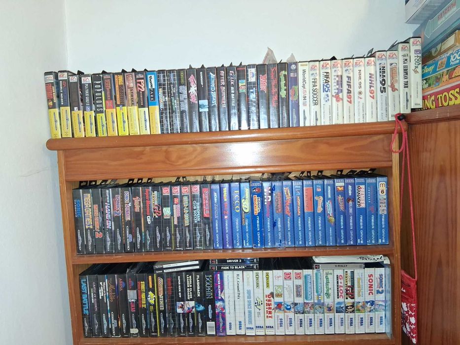 Coleção de jogos Mega Drive e Master System