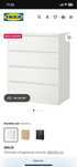 Cómoda c/4 gavetas IKEA MALM