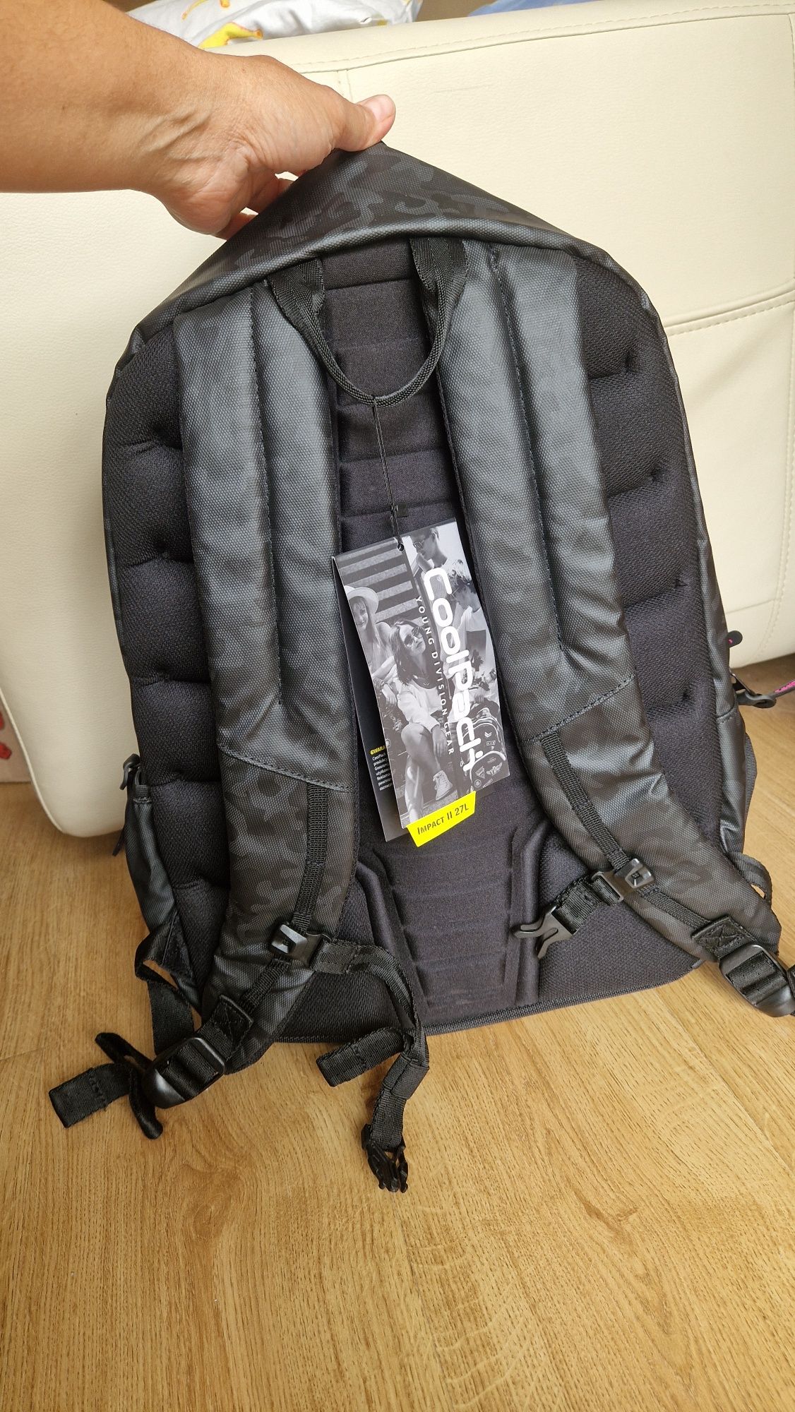 Plecak szkolny Cool Pack Impact II 27 litrów czarno szary