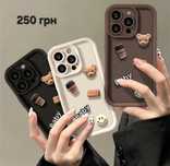 3д, 3d чохол на айфон з ведмедиком,3д чехол на iphone с мишкой сердцем