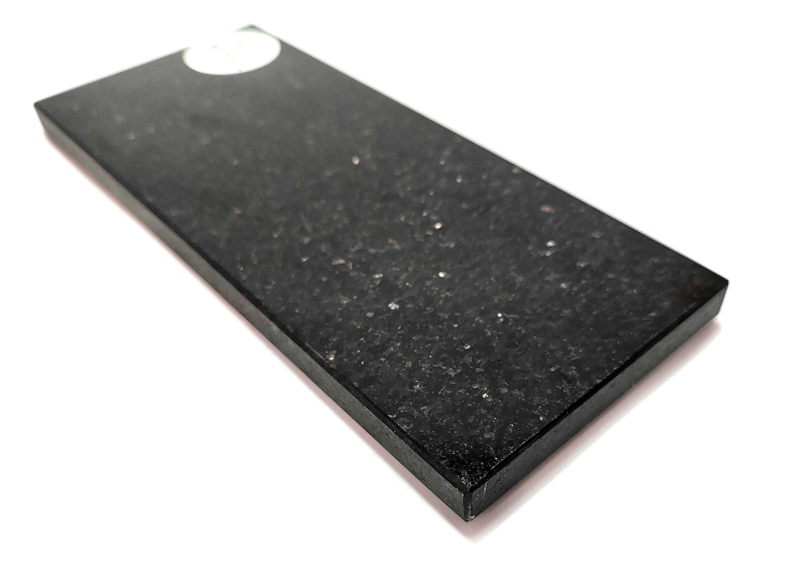 Marmurowy talerz, tacka - czarna 23 cm