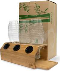 Bambusowy stojak na butelki Lyfezero SodaStream
