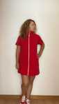 Vestido midi zara vestido vermelho