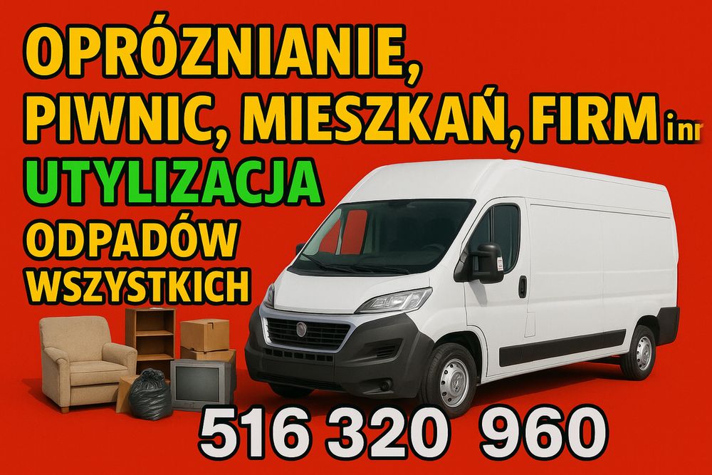 Wywóz utylizacja Śmieci Mebli - Opróżnianie Mieszkań, Firm, Piwnic