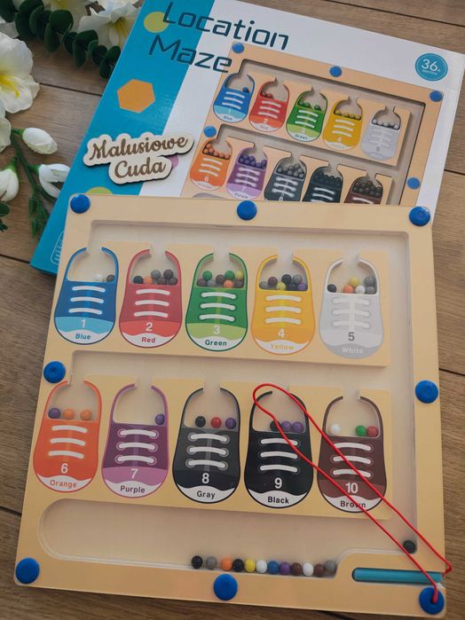 Drewniana tablica magnetyczna Nowa buty trampki sorter