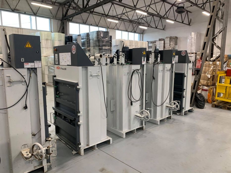 Belownica prasa do makulatury folia odzież abs HSM V-press 605  2011r