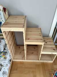 Regał schodkowy Trofast Ikea sosnowy naturalny montessori