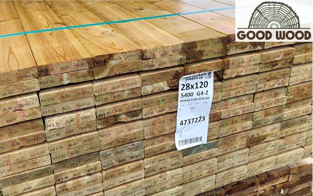 Deska tarasowa IMPREGNOWANA NTR deski na taras SKANDYNAWSKIE!!!