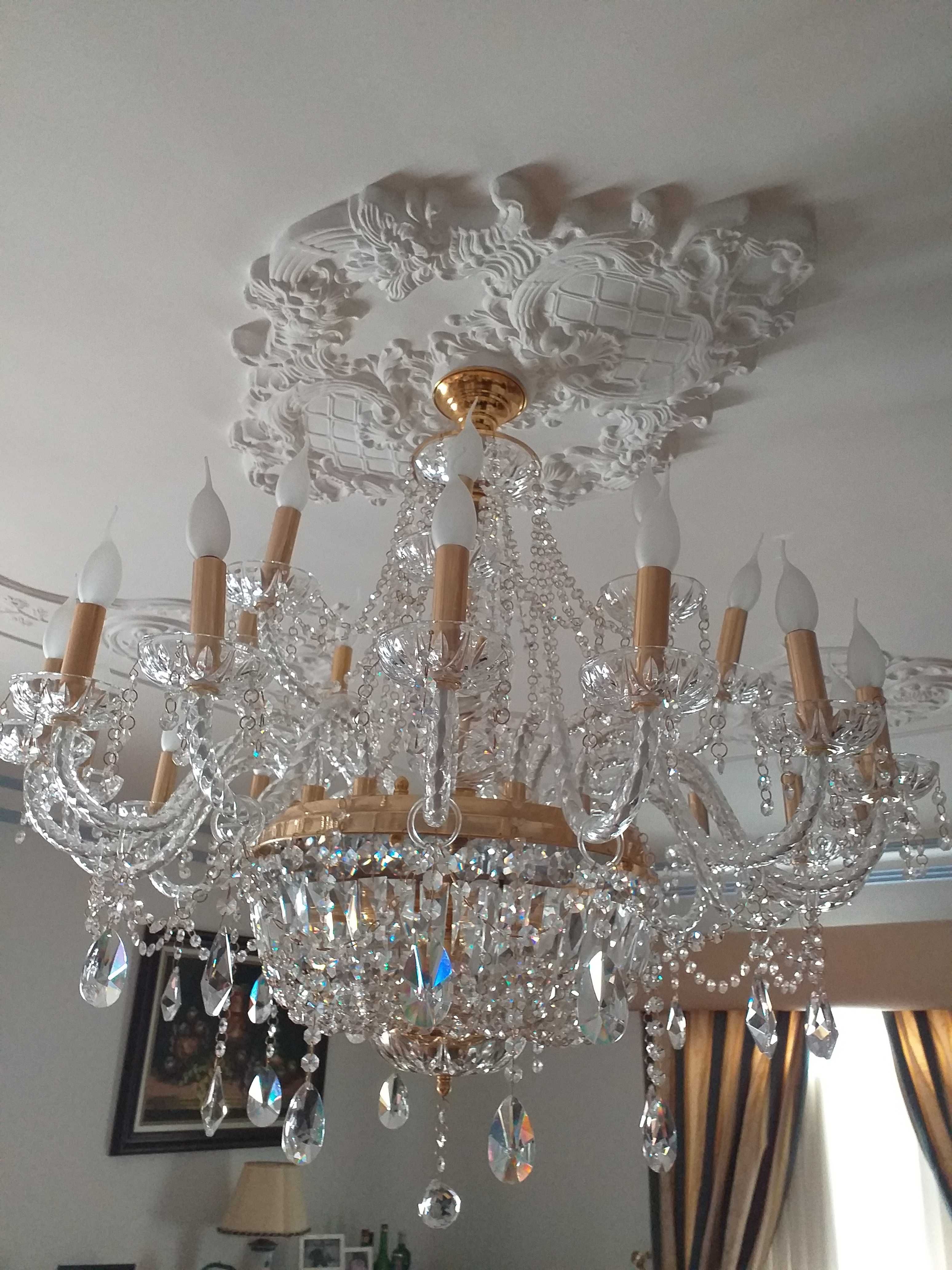 Candeeiro lustre de cristal