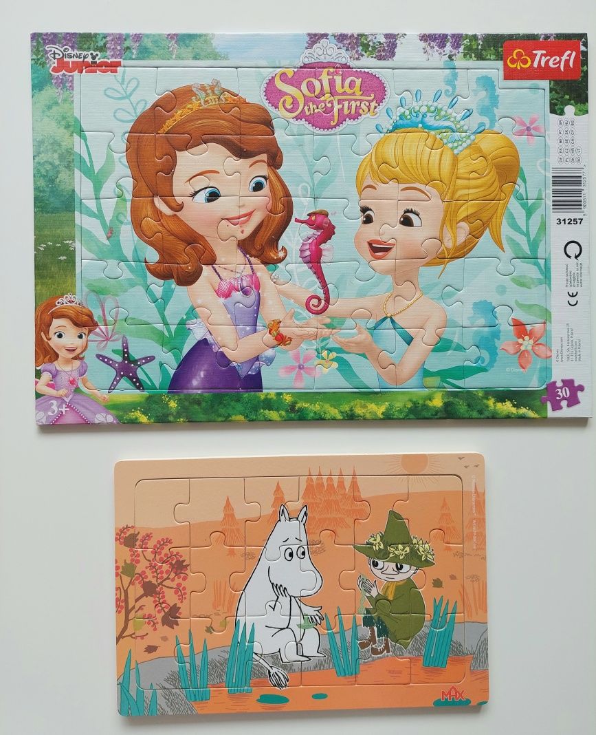 5 x Puzzle Trefl 30 el. Kubuś Puchatek Disney Myszka Miki Donald grati