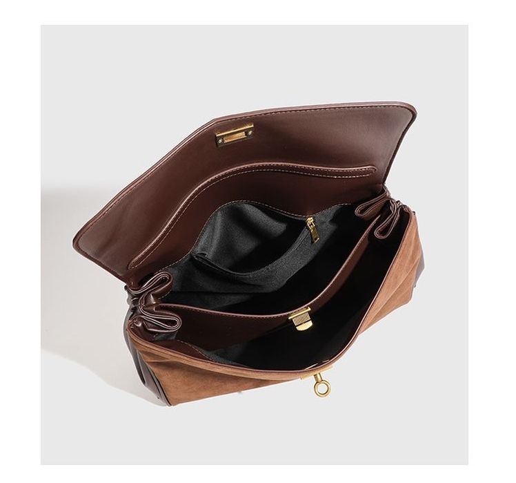 Натуральна замшева сумка Rodeo в трендовому шоколадному кольорі