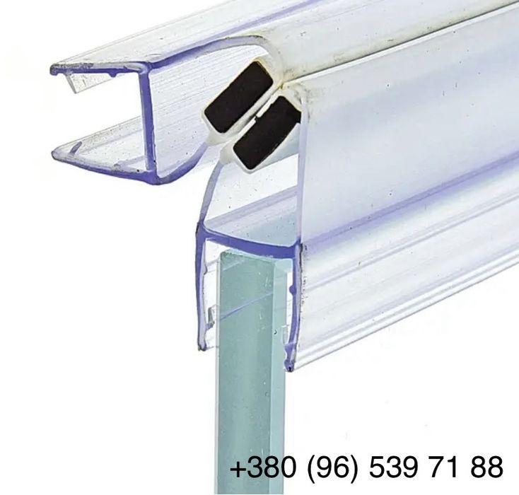 Уплотнитель для душевой кабины бокса с магнитной вставкой