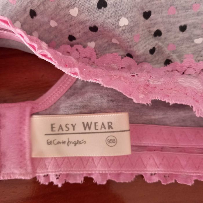 Soutien com corações do corte inglês 95B sem aros