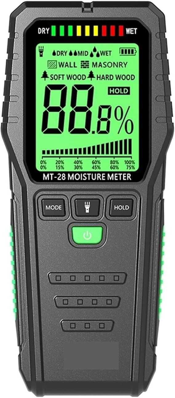 Miernik Wilgoci Tester Bezdotykowy MT28 Cyfrowy Detektor Budowlany