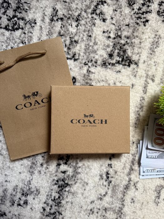 ПОДАРУНОК‼️ Гаманець чоловчий Coach, кошелек coach, портмоне коач