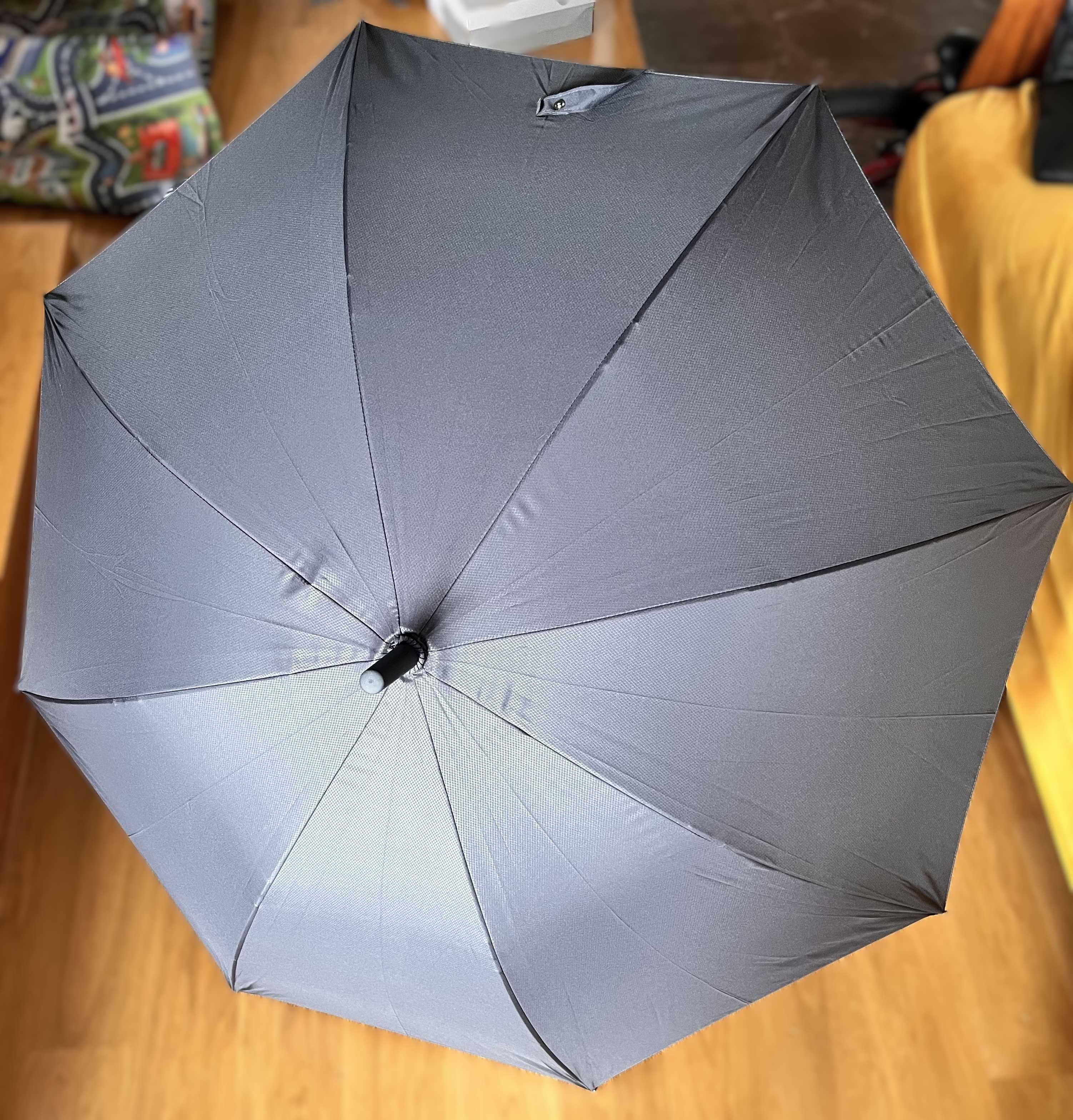 Parasol HUGO BOSS – minimalistyczny design, siatka i logo na rączce