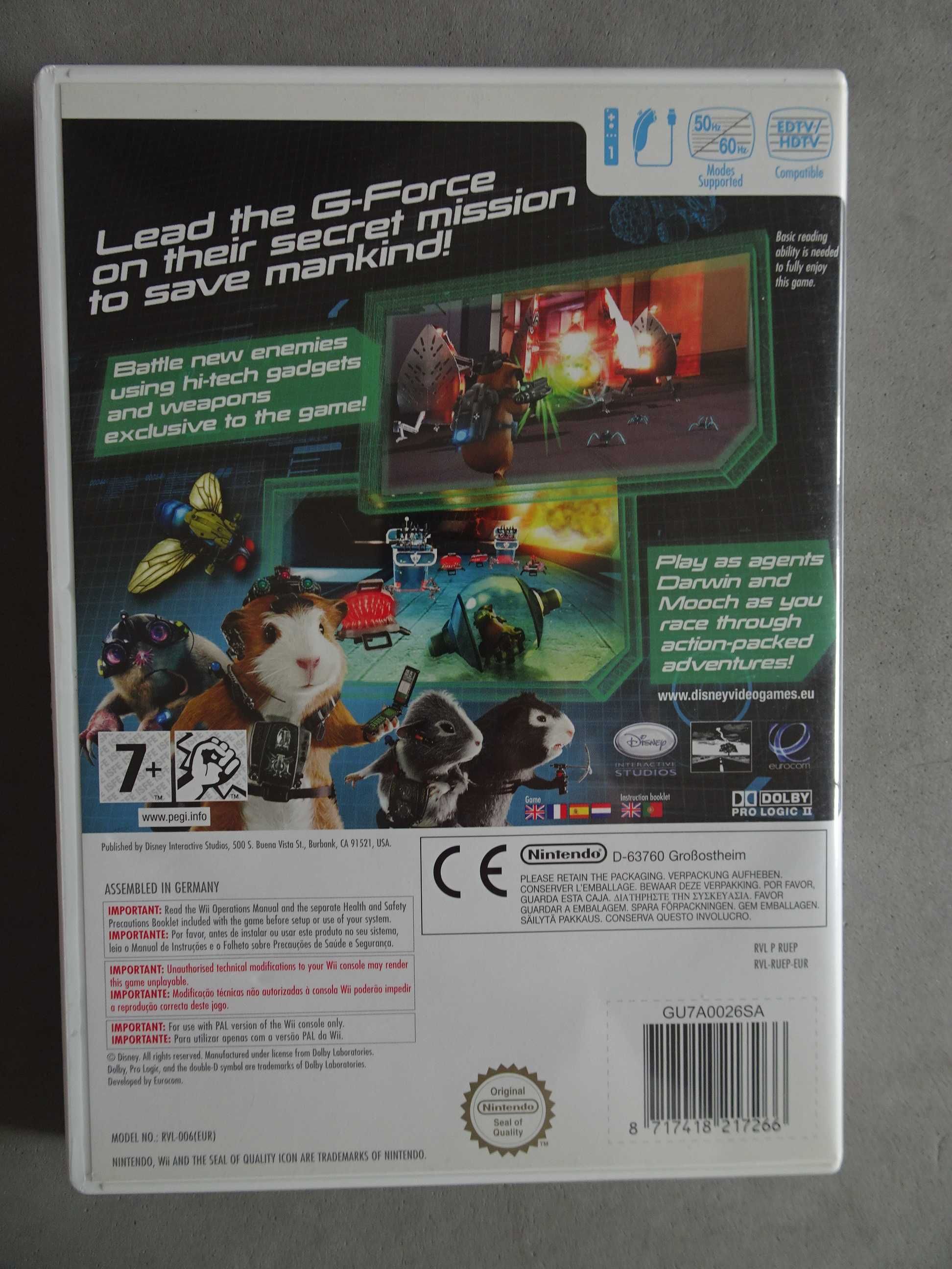 Jogo para consola WII - G-Force
