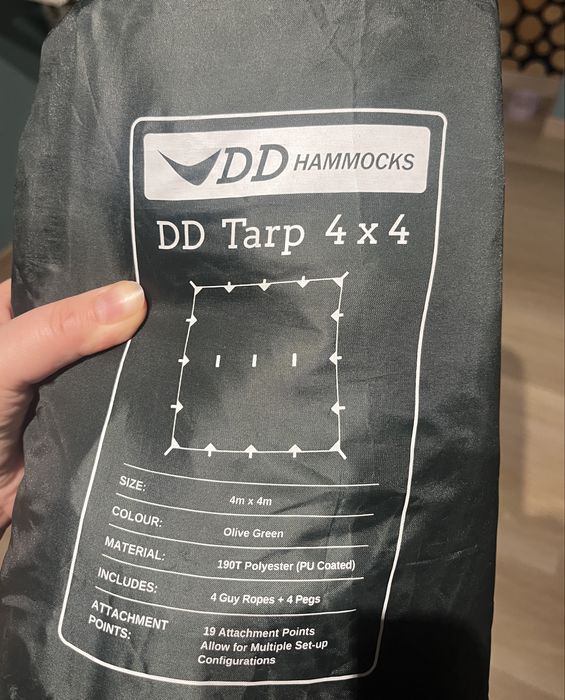 DD hammocks tarp 4x4 / bushcraft / survival / płachta biwakowa