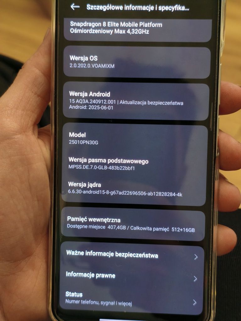 Xiaomi 15 Ultra 16/512 wersja globalna, stan idealny ładowarka gratis