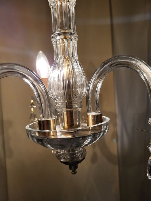 Candeeiro lustre vidro